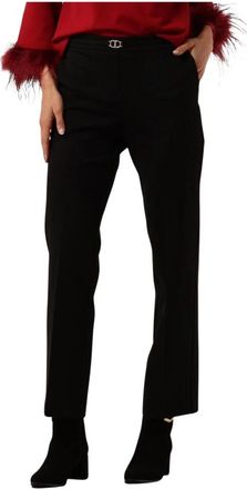 Twinset 242Tp 224A Slim-fit Broek - Dames - Slim Fit Broeken - Zwart - M - Broeken