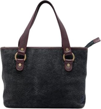 Celine Pre-owned Leather celine-bags - Dames - Vintage Handtas - Grijs - ONE Size - Vintage