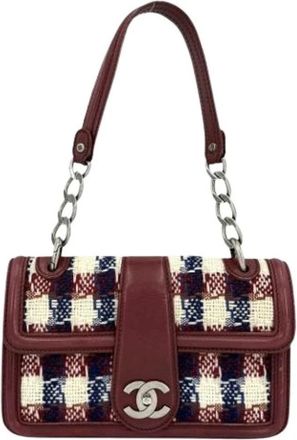 Chanel Pre-owned Vintage Schoudertas - Dames - Vintage Schoudertas - Rood - ONE Size - Leer - Vintage