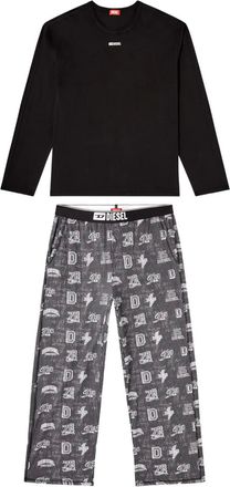 Diesel Nolan-D-Box pyjama - Zwart