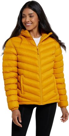 Mountain Warehouse Seasons Womens Padded Jacket - Water Resistant Coat, Puffer Jacket, Front Pockets, Adjustable Elastic Cuffs & Hood - For Autumn, Winter, Outdoors Yell