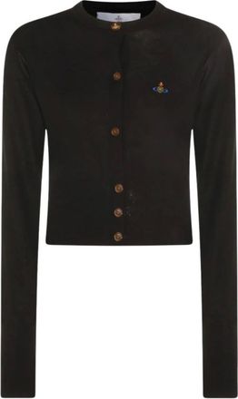 Vivienne Westwood Bea Cropped Cardigan - Knitwear - Mujer - Negro - L