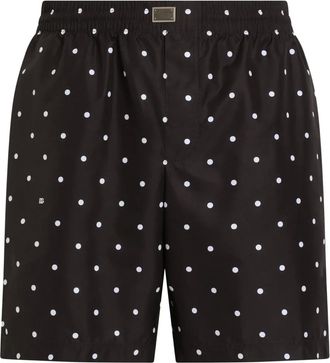 Dolce & Gabbana Costume da bagno a pois - Nero