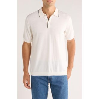 Rag & Bone Crawford Wool & Cashmere Sweater Polo in Ivory at Nordstrom Rack, Size Xx-Large