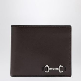 Gucci Cocoa bi-fold wallet with Horsebit