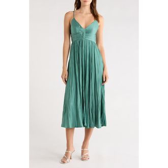 ASTR the Label Maeve Midi Dress in Dark Sage at Nordstrom, Size X-Small