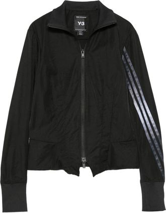Yohji Yamamoto GRD 3S NYL TT Stripe-detailing Zip-up Jacket