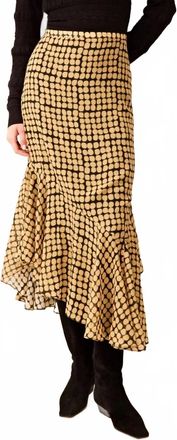 Marie Oliver Krista Midi Skirt In Dapple