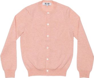 Comme Des Gar&ccedil;ons (WMNS) COMME des GARCONS PLAY Cardigan Pastel Series Sleeve Heart Pink AZ-N091-051-5