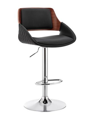 Armen Living Colby Adjustable Chrome Finish Bar Stool