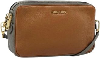 Miu Miu Borsa a spalla Pre-owned in pelle - - Pre-owned - Donna - Marrone - ONE SIZE