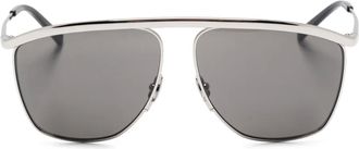 Saint Laurent Eyewear Occhiali da sole Victoire - Argento