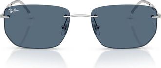Ray-Ban Sunglasses Rb3768 003/80 Silver/Dark Blue Unisex