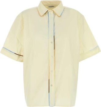 AMOTEA Manu Shirt - Dames - Overhemden - Geel - 2XS - Katoen - Overhemden