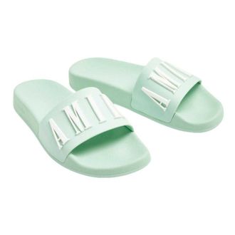 Amiri Dames/Dames Logo Sliders (Salie Groen)