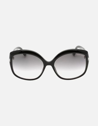 Tom Ford Womens Tom Ford Ft0919 Chiara 01B Black Sunglasses - Size: ONE size