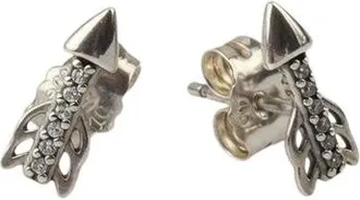 Pandora Orecchini a Chiusura a Perno Frecce Scintillanti - - Accessories - Donna - Grigio - ONE SIZE