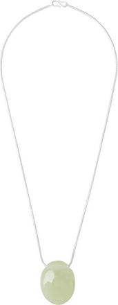 LI&Eacute; STUDIO The Julia Pendant Necklace in Green Serpentine at Nordstrom
