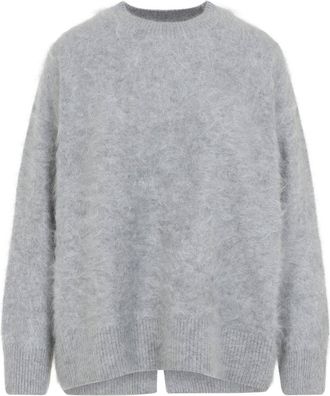 Max Mara Grey Dante Cashmere Pullover-Donna