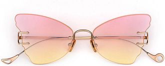 Eyepetizer Beat C.9-22F Womens Sunglasses Gold Size 57