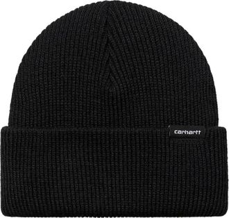 Carhartt Work in Progress Gordan Beanie - unisex - Accessoires - Zwart - Maat: ONE Size Poliester