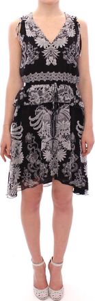 Sachin & Babi Sachin & Babi Silk Floral Pattern Shift Coctail Womens Dress