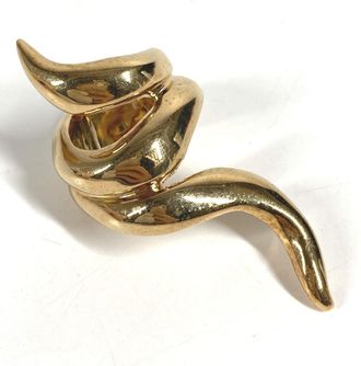 Louis Vuitton Gold Metal Band Ring (Pre-Owned)