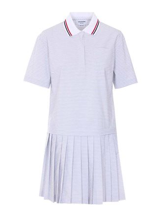 Thom Browne Med Grey Mini Striped Dress
