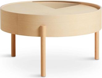 Woud Arc Couchtisch Ø 66 cm H 38 cm, Eiche geölt