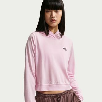 Nike Womens Nike Sportswear Chill Knit Lightweight Hoodie in Pink | IQ0090-663