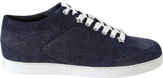 Jimmy Choo London Womens Miami Sneakers In Blue Denim