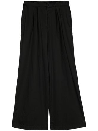 Joseph Tunis cotton trousers - women - Cotton/Viscose - 38 - Black