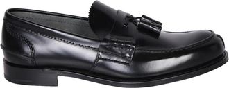 Churchs Zwarte Leren Loafers Elegante Kwastjes - Heren - Loafers - Zwart - 40 1/2 EU - Leer - Schoenen