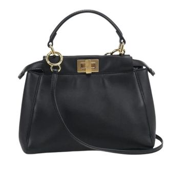 Fendi Pre-owned Vintage Handbag - Dames - Pre-owned - Zwart - Maat: ONE Size Leer