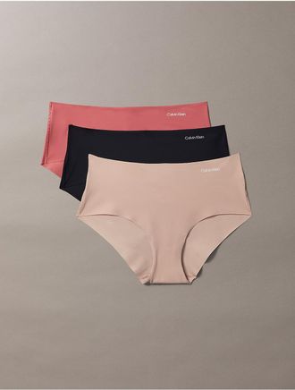 Calvin Klein Womens Invisibles 3-Pack Hipster - Multi - XL