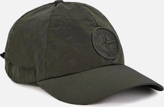 Stone Island Mens S0075 NYLON CAP - Green - Size: XL