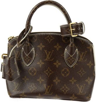 Louis Vuitton Brown Ivory Monogram Pvc Leather Handbag Tote Bag (Pre-Owned)