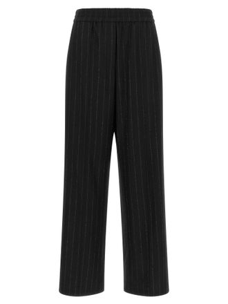 Brunello Cucinelli Blue Virgin Wool Casual Womens Pants