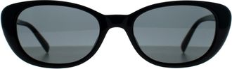 Saint Laurent Cat Eye Womens Shiny Black Grey SL 822 - One Size