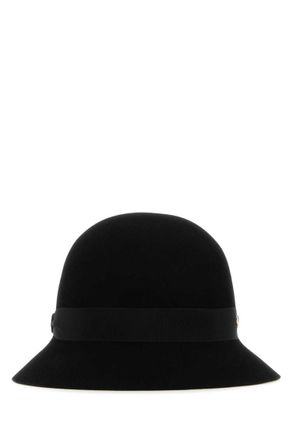 Helen Kaminski Black Felt Ella Conscious Bucket Hat