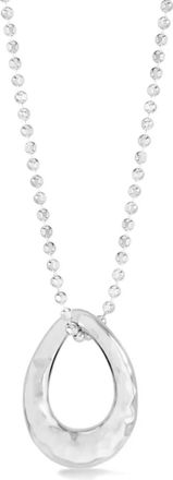 Dower & Hall Collana con pendente Entwined ovale - Argento