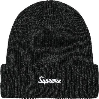 SUPREME FW26 Loose Gauge Beanie Black Reflective SUP-FW26-2020-BEF