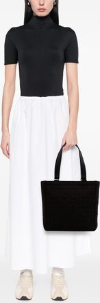 Chanel Pre-owned Womens Chocolate Bar Tote Bag - Black Textile - One Size