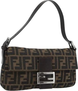 Fendi Pre-owned Zucca Canvas Shoulder Bag - - Pre-owned - Donna - Nero - ONE SIZE