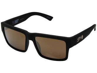 Spy Montana Fashion Sunglasses Soft Matte Black/HD Plus Bronze/Gold Mirror, Grilamid Frames/Polycarbonate