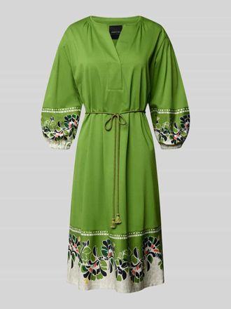 Review Knielanges Kleid mit Bindeg&uuml;rtel in Grass, Gr&ouml;&szlig;e 34