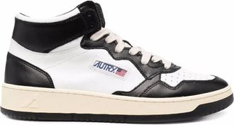 Autry Medalist Bicolor High-Top Sneakers, Brand Size 40 ( US Size 7 )