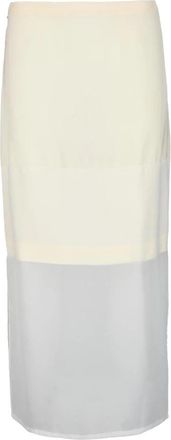 Sportmax rok - Dames - Midirokken - Beige - XS - Rokken