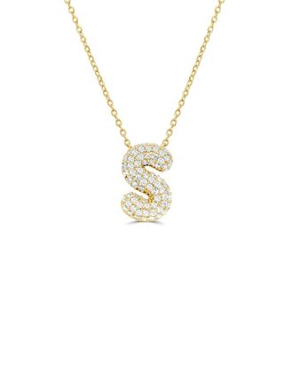 Sabrina Designs 14K 0.49 Ct. Tw. Diamond Initial Necklace