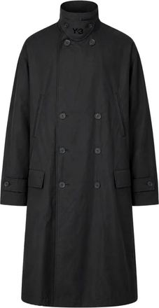 Yohji Yamamoto M Cbn Nyl Coat - Heren - Trenchcoats - Zwart - M - Jassen